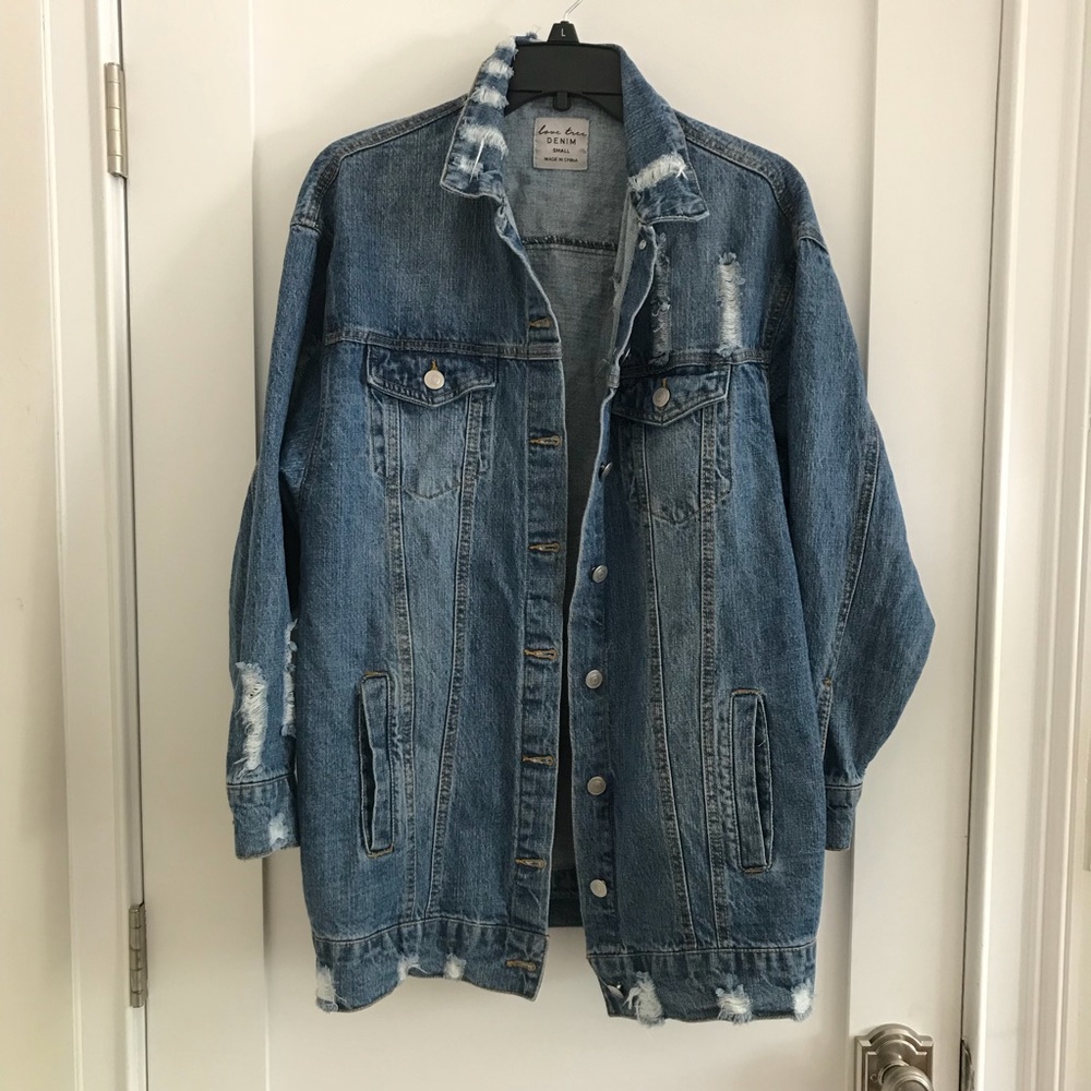 Fashion Nova Oversized Jean JacketSOLD